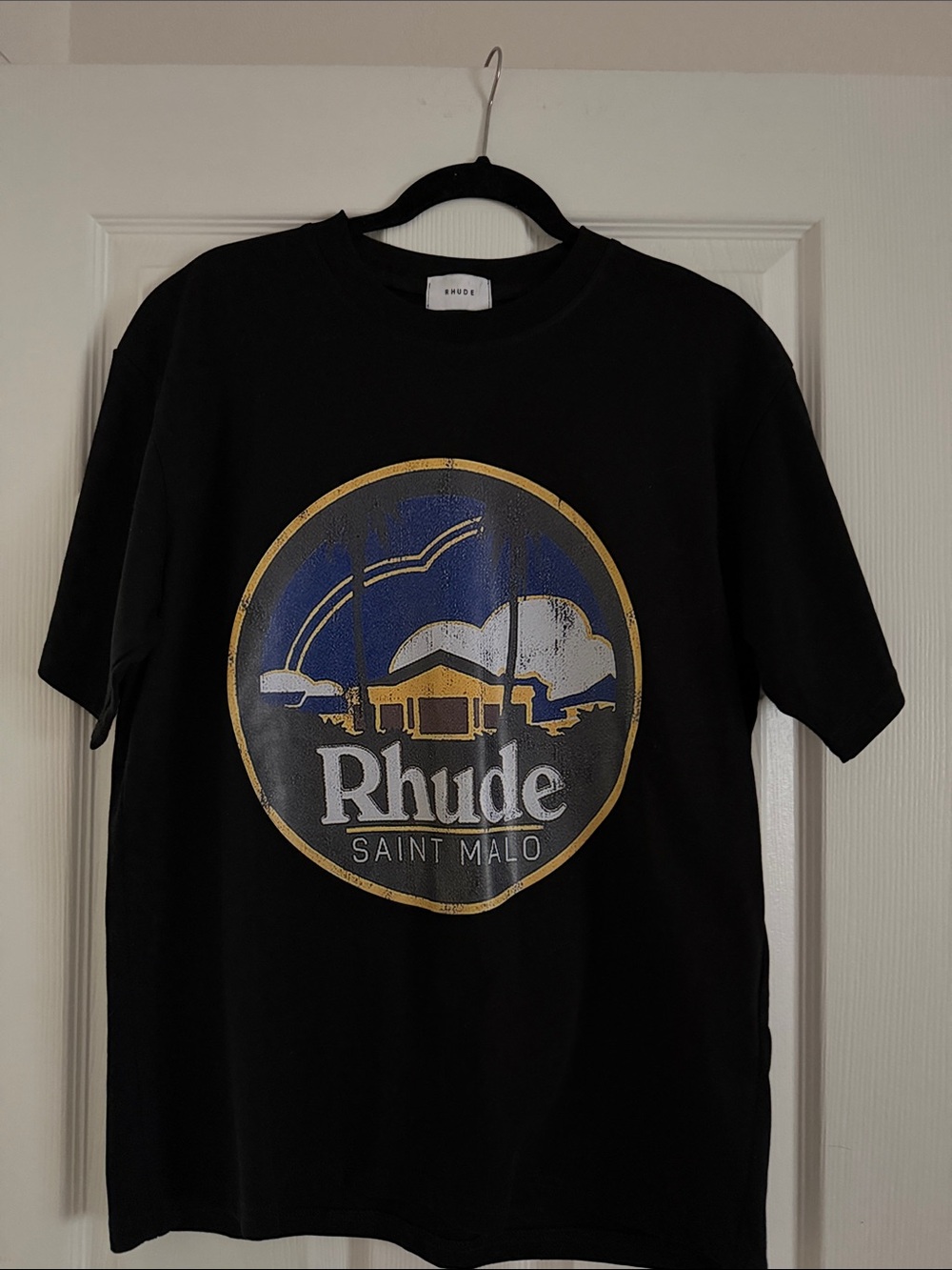 RHUDE logo-print cotton T-shirt